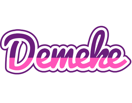 Demeke cheerful logo