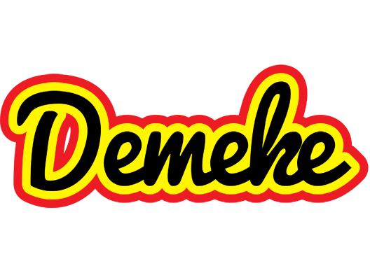 Demeke flaming logo