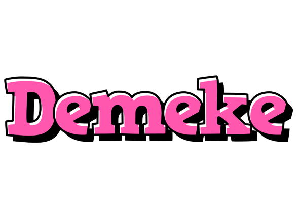 Demeke girlish logo