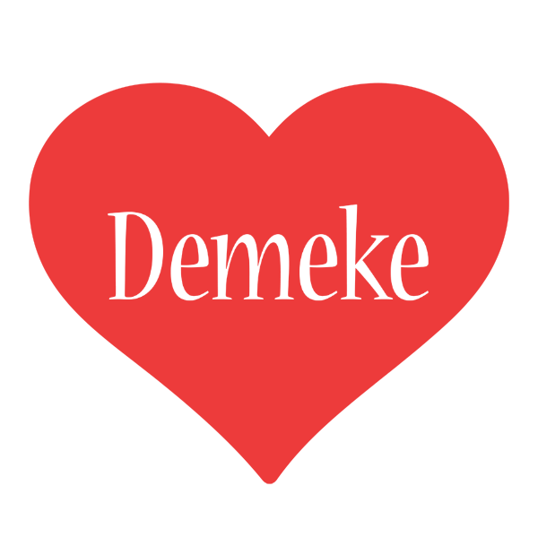 Demeke love logo
