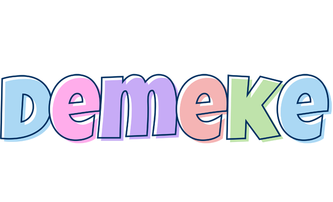 Demeke pastel logo