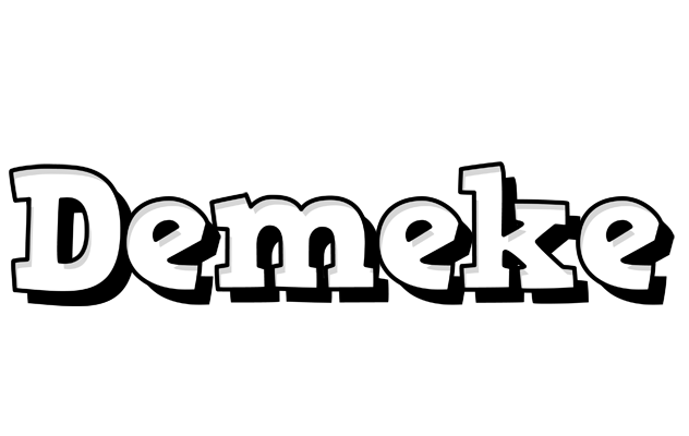 Demeke snowing logo