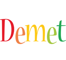 Demet birthday logo