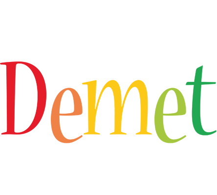 Demet birthday logo