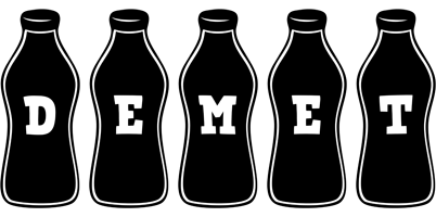 Demet bottle logo