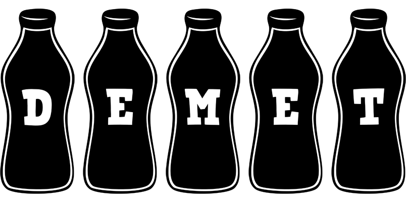 Demet bottle logo