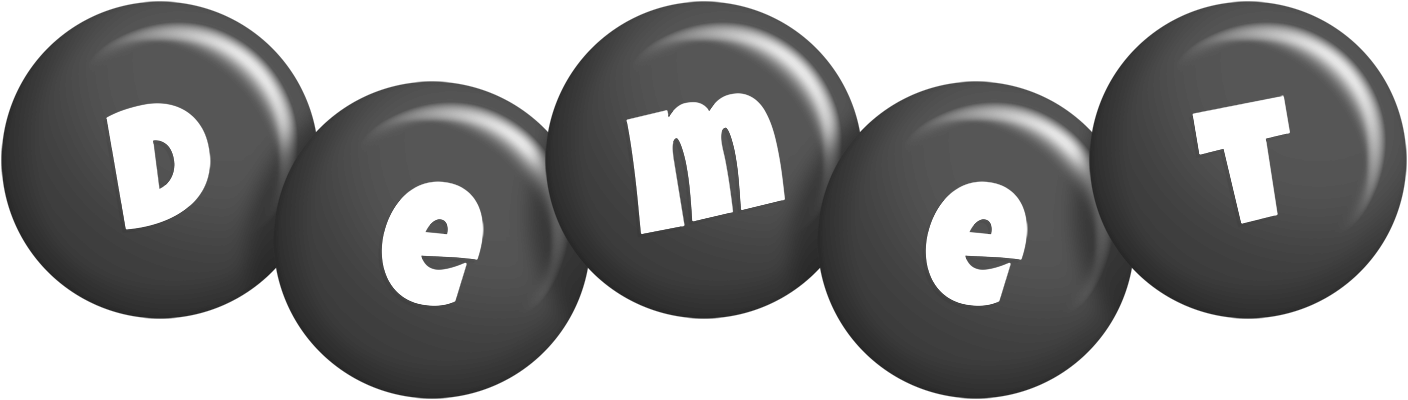 Demet candy-black logo