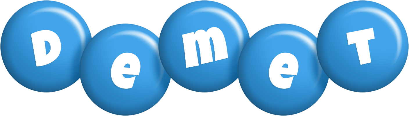 Demet candy-blue logo