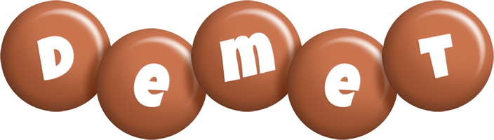 Demet candy-brown logo