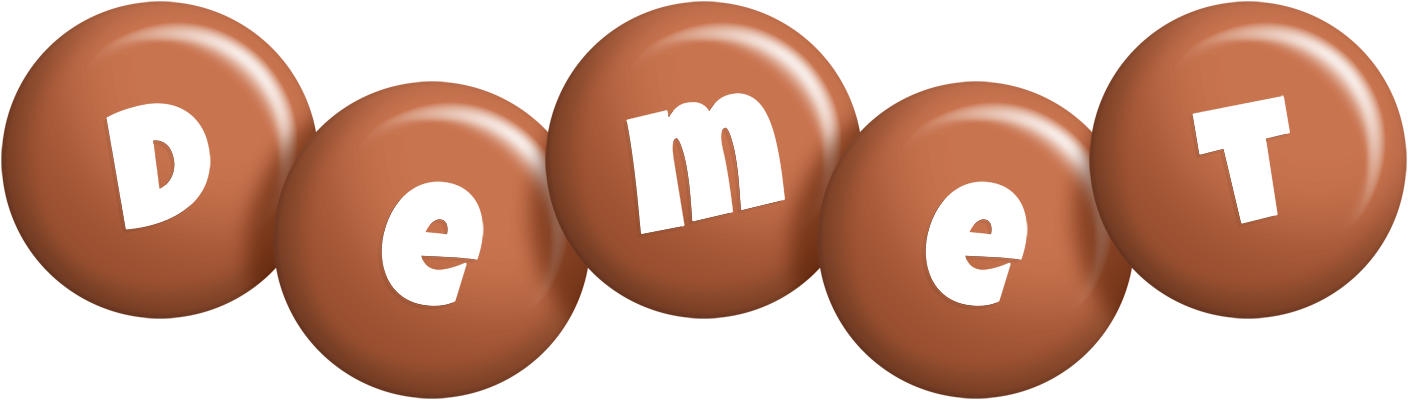 Demet candy-brown logo