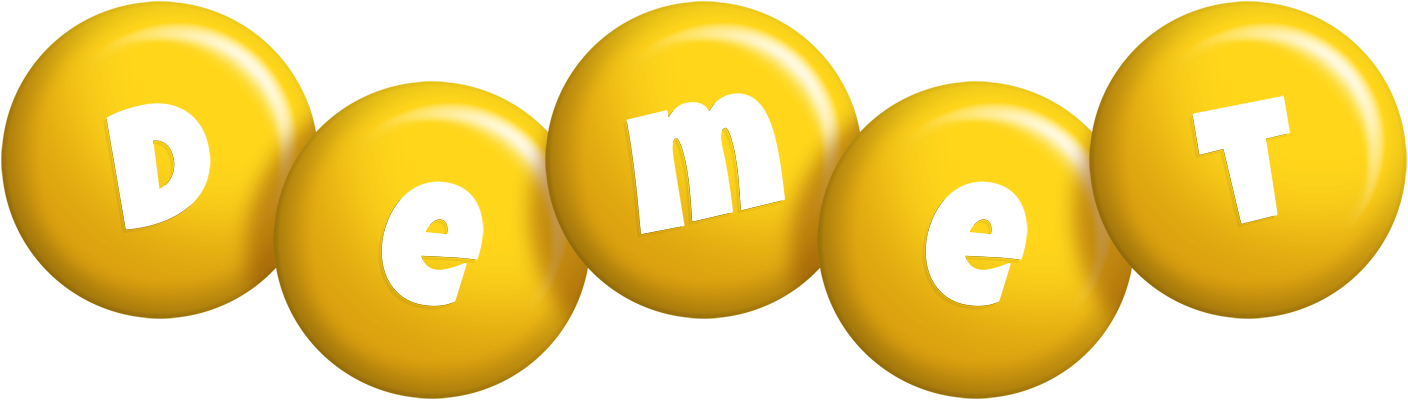 Demet candy-yellow logo