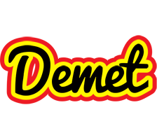 Demet flaming logo