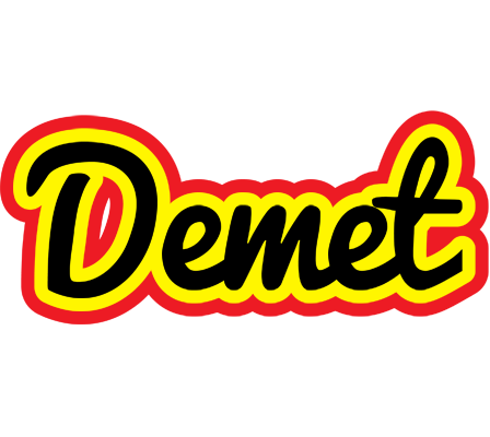 Demet flaming logo