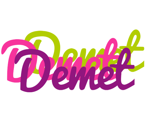 Demet flowers logo