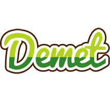 Demet golfing logo