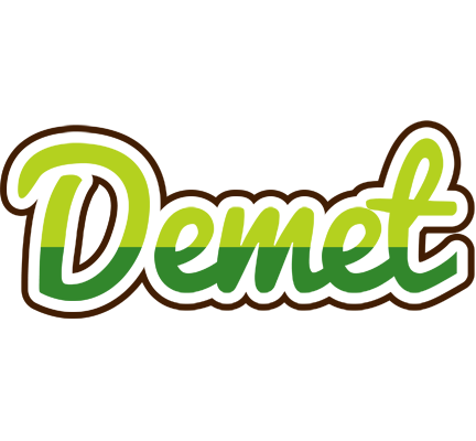 Demet golfing logo