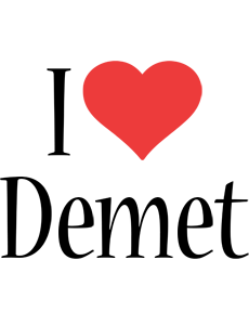 Demet i-love logo