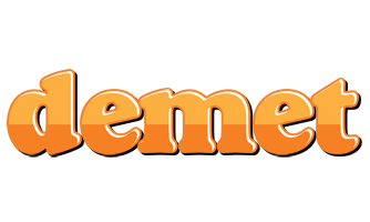 Demet orange logo