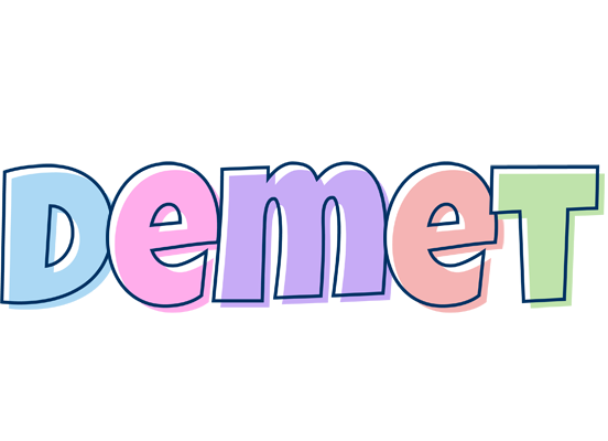 Demet pastel logo