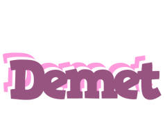 Demet relaxing logo