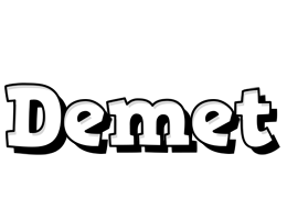 Demet snowing logo