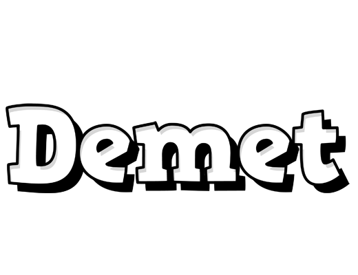 Demet snowing logo