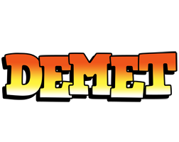 Demet sunset logo