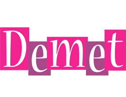 Demet whine logo