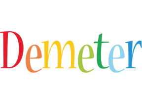 Demeter birthday logo