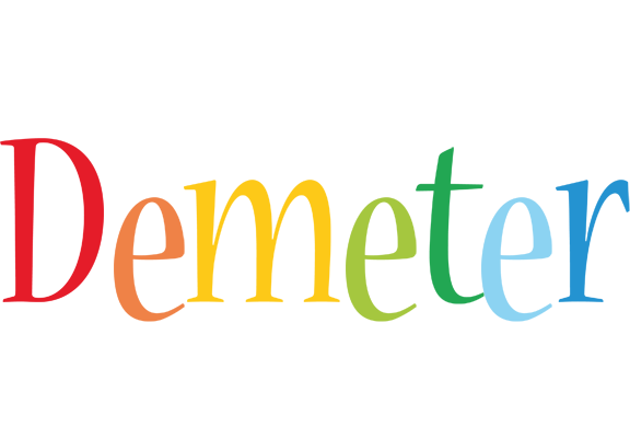 Demeter birthday logo