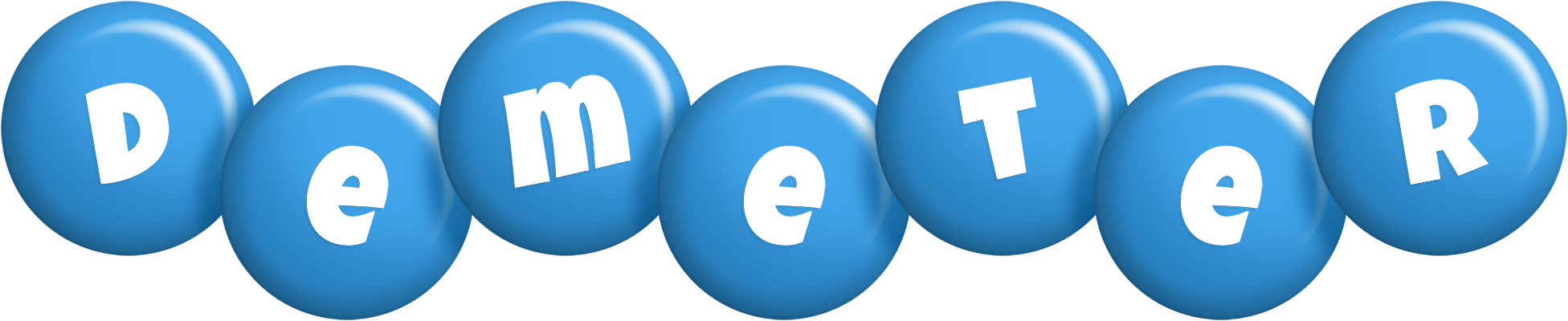 Demeter candy-blue logo