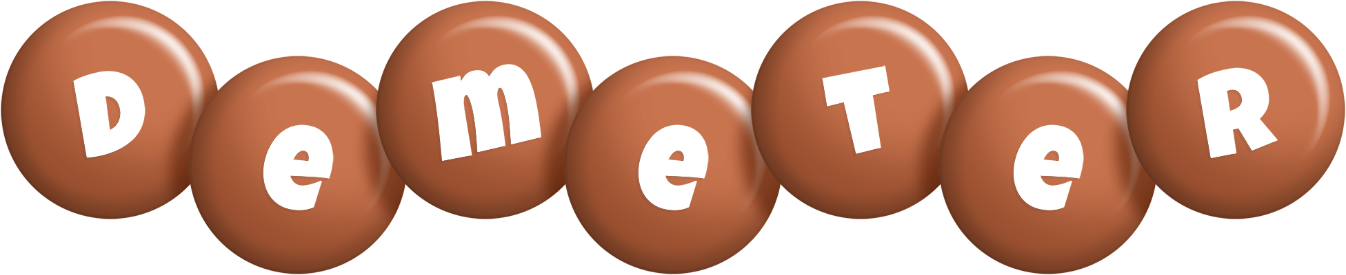 Demeter candy-brown logo