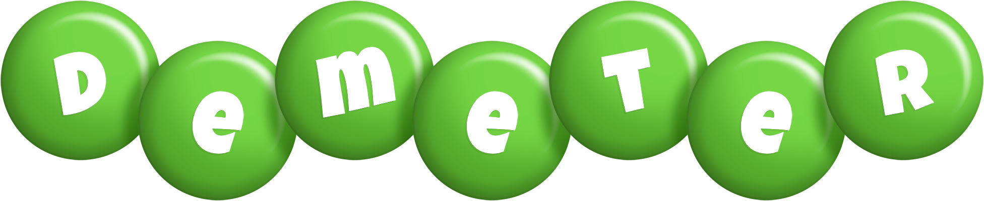Demeter candy-green logo