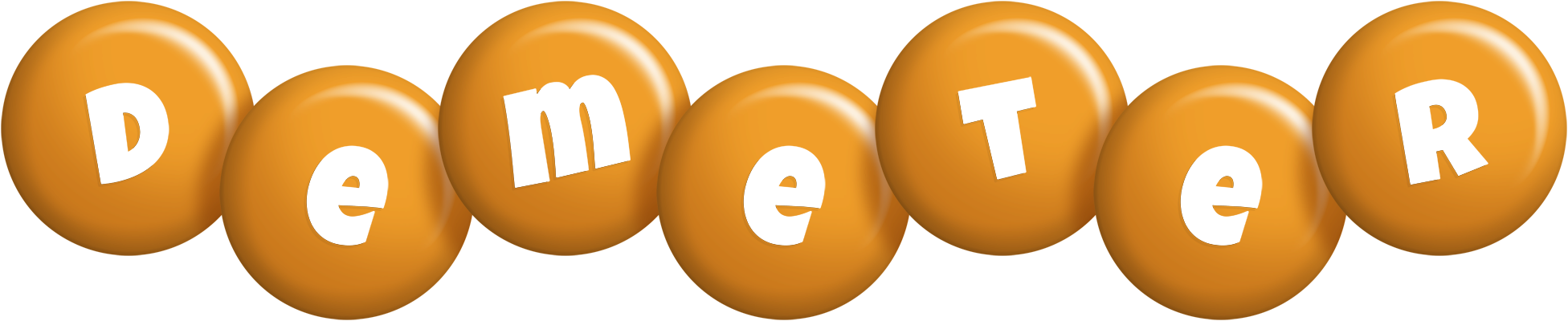 Demeter candy-orange logo