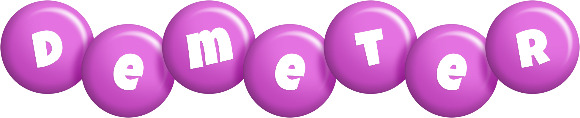 Demeter candy-purple logo
