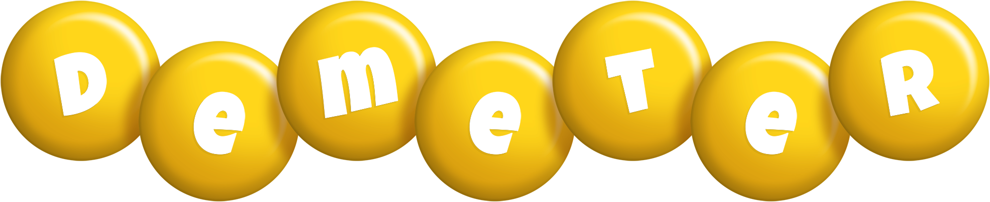 Demeter candy-yellow logo