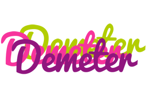 Demeter flowers logo