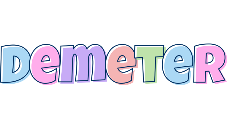 Demeter pastel logo
