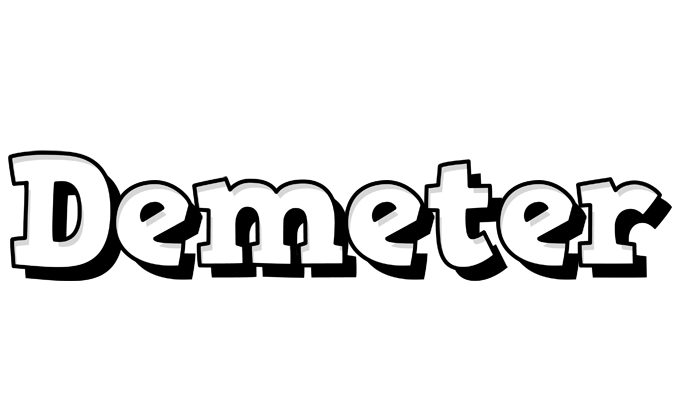 Demeter snowing logo