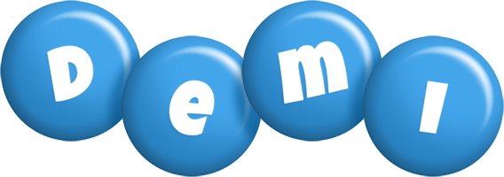 Demi candy-blue logo
