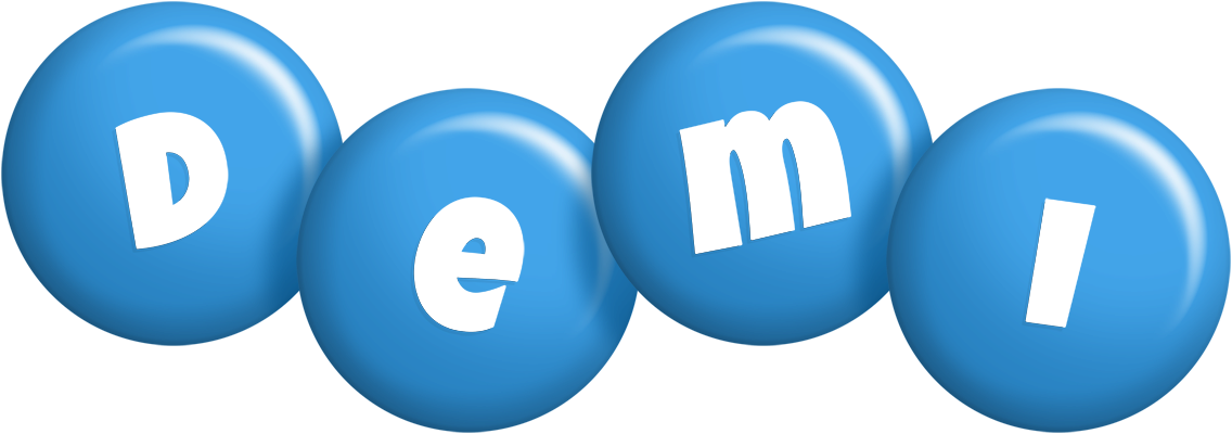 Demi candy-blue logo