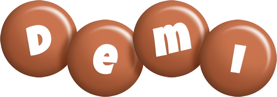 Demi candy-brown logo