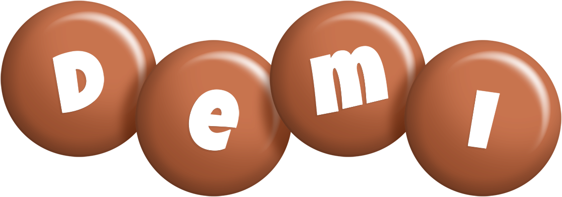Demi candy-brown logo