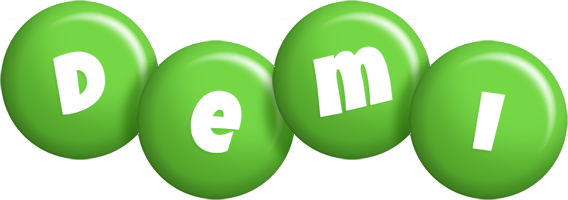 Demi candy-green logo