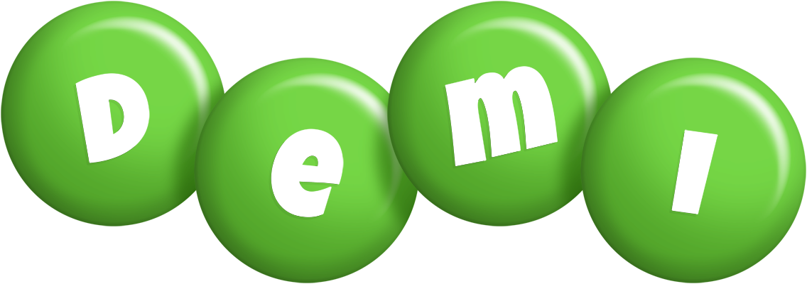 Demi candy-green logo