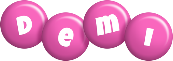 Demi candy-pink logo