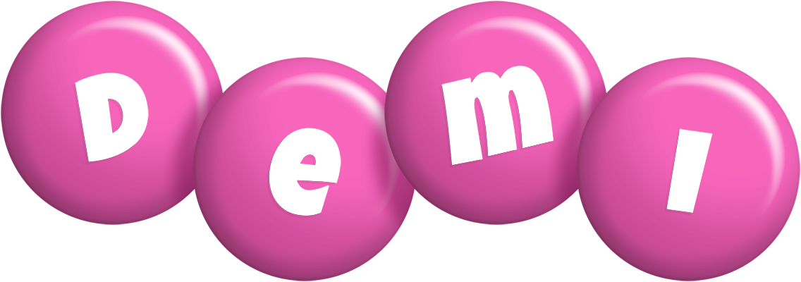 Demi candy-pink logo
