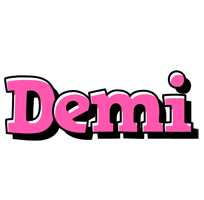 Demi girlish logo