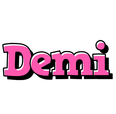 Demi girlish logo