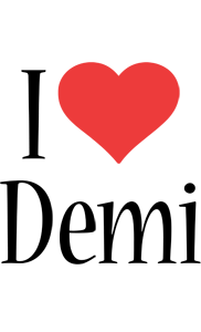 Demi i-love logo